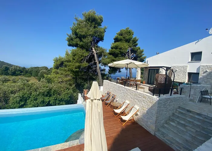 Damari Luxury 3 Bedroom With Private Pool, Skiathos * Moni Evaggelistrias